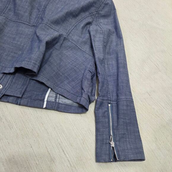 White House Black Market Woman's Blue Jacket size 8 - Picture 8 of 12